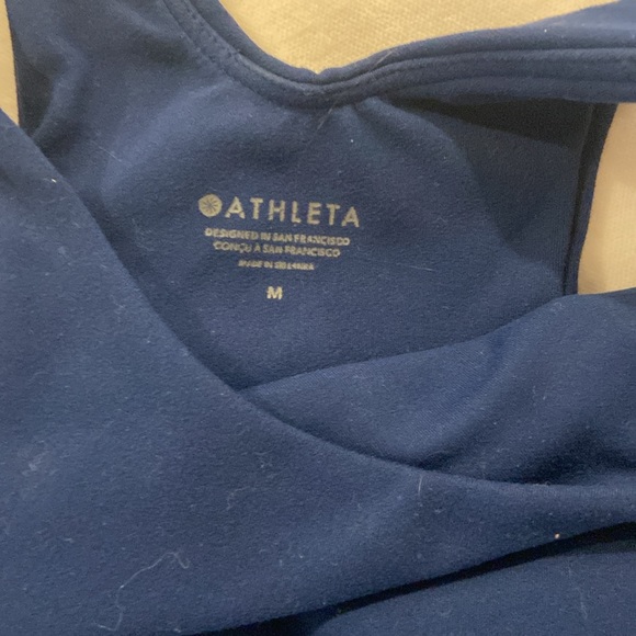 Navy blue cropped tank athleta - Picture 2 of 3